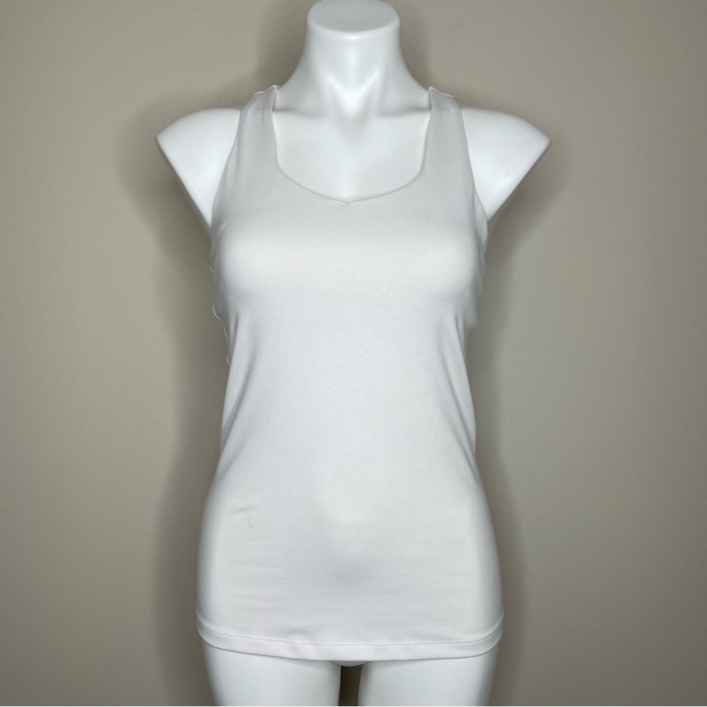 All in Motion White Women's Cross Back Tank Top